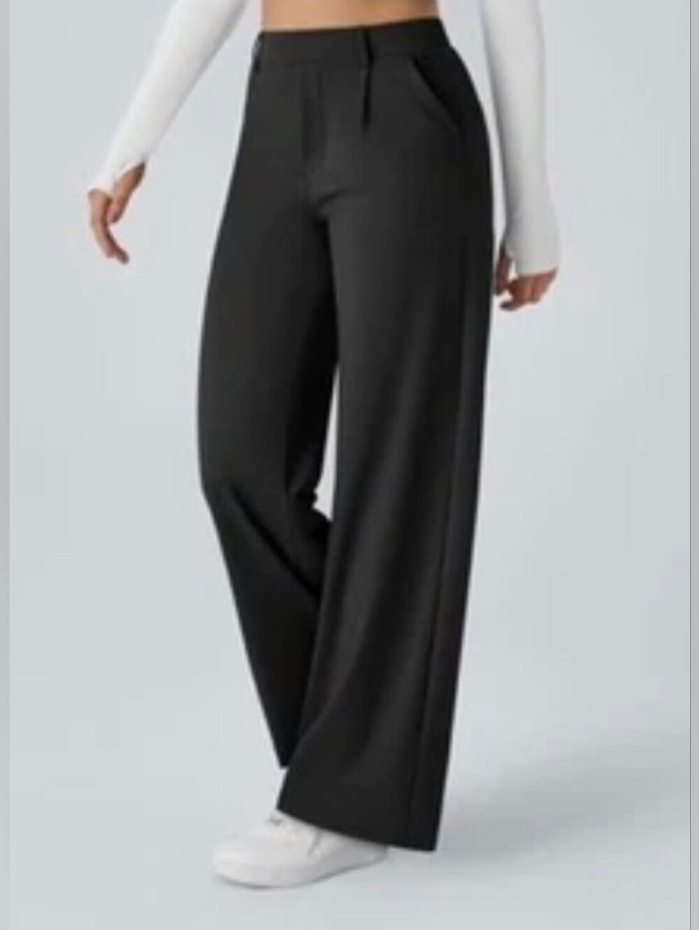 ❤️ HALARA FLEX™ DAYSTRETCH HIGH RISE WIDE LEG PLEATED PANTS / PULL ON TROUSERS M